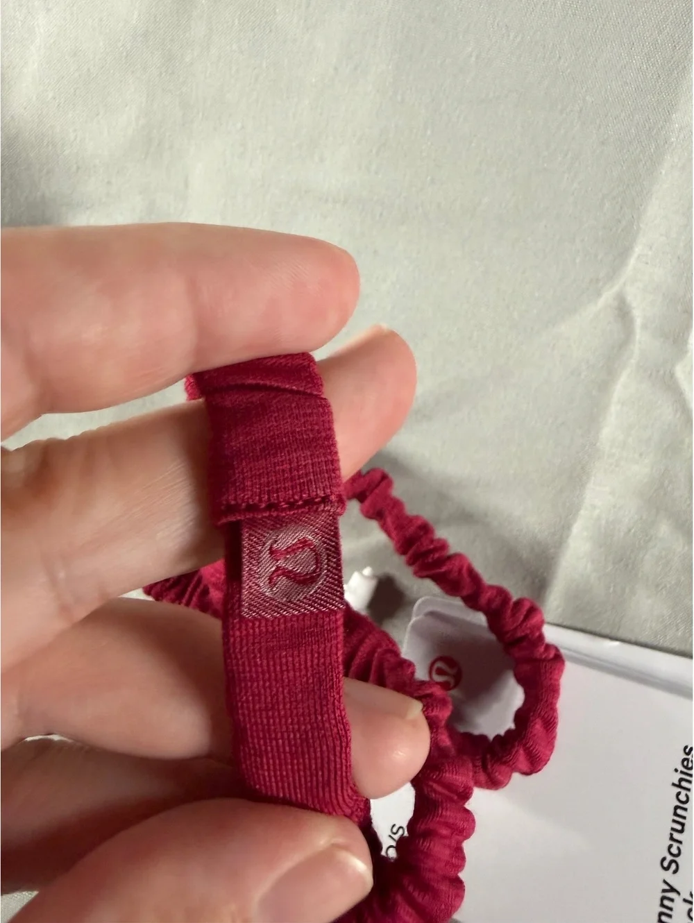 Lululemon Skinny Scrunchies 2 Pack in Berry Rumble NWTs